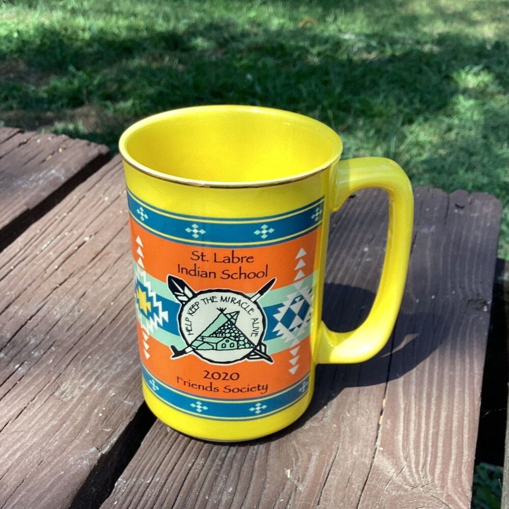 St Labre Indian‎ School 2020 Friends Society Mug Yellow Native American Design
